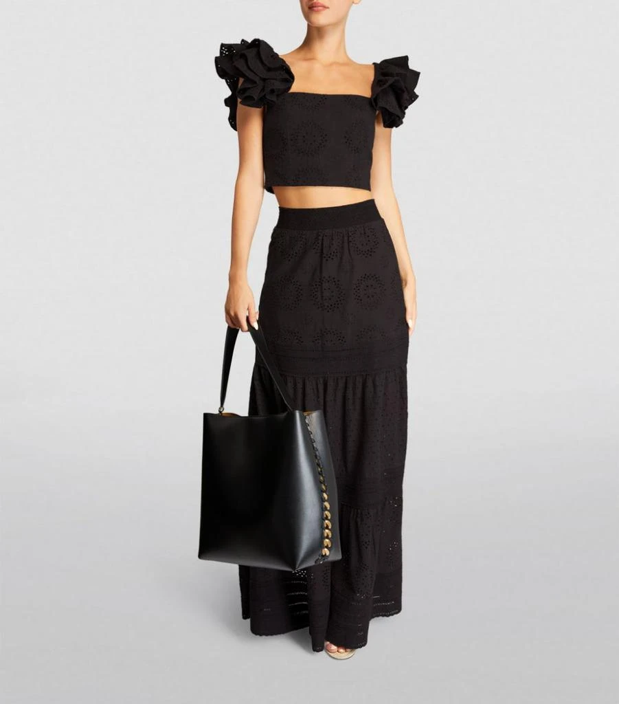 商品Alice + Olivia|Linen-Cotton Reise Maxi Skirt,价格¥2825,第2张图片详细描述
