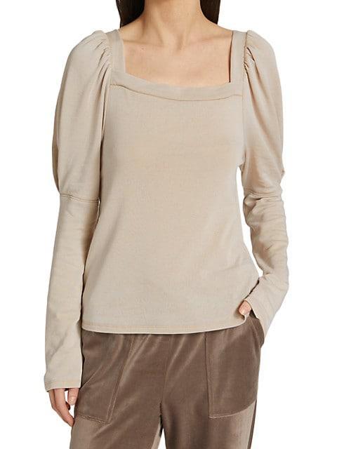 商品Splendid|Josephine Puff-Sleeve Sweatshirt,价格¥296,第5张图片详细描述