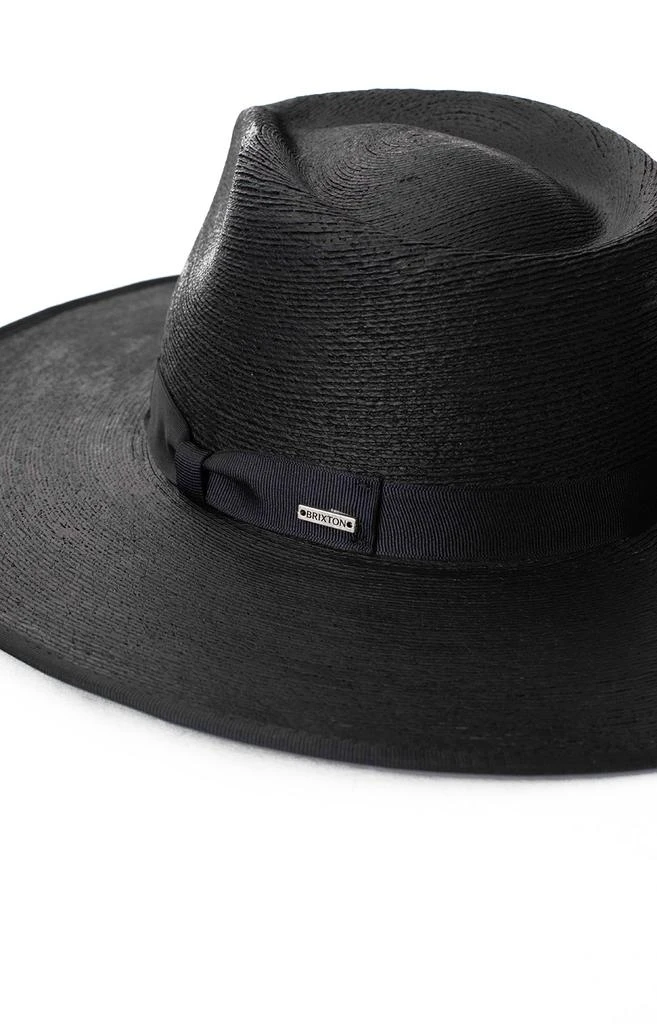 商品Brixton|Jo Straw Rancher Hat - Black,价格¥160,第3张图片详细描述