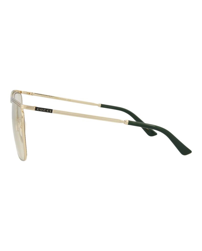 Square-Frame Metal Sunglasses商品第3张图片规格展示