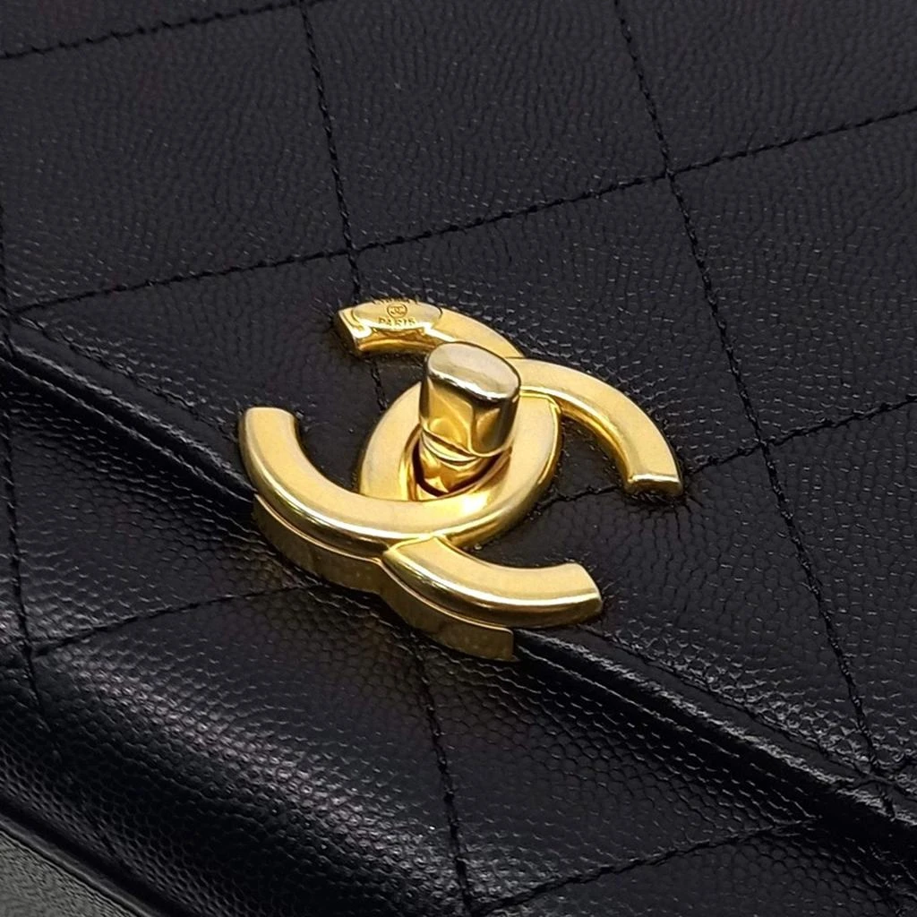 商品[二手商品] Chanel|Chanel Black Leather Chain Shoulder Bag,价格¥34313,第5张图片详细描述
