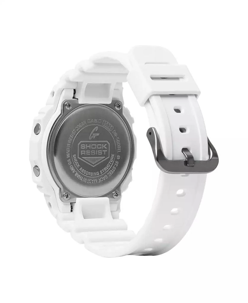 商品G-Shock|Men's Digital White Resin Watch, 42.8mm DW5600TL-7,价格¥849,第3张图片详细描述