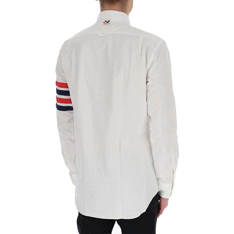 商品Thom Browne|THOM BROWNE 白色男士衬衫 MWL319A-06177-100,价格¥2692,第1张图片