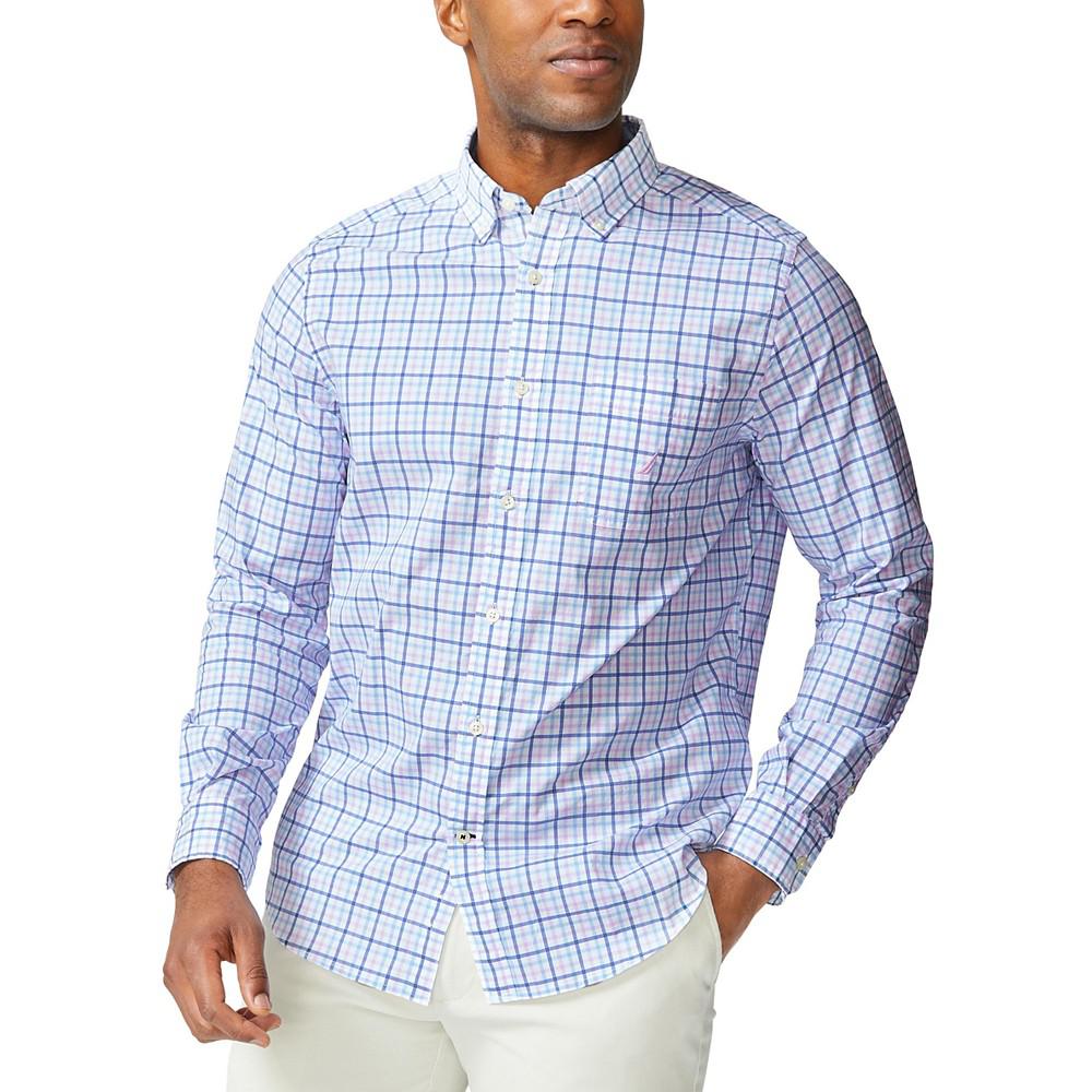 Men's Classic-Fit Long-Sleeve Gingham Poplin Shirt商品第1张图片规格展示