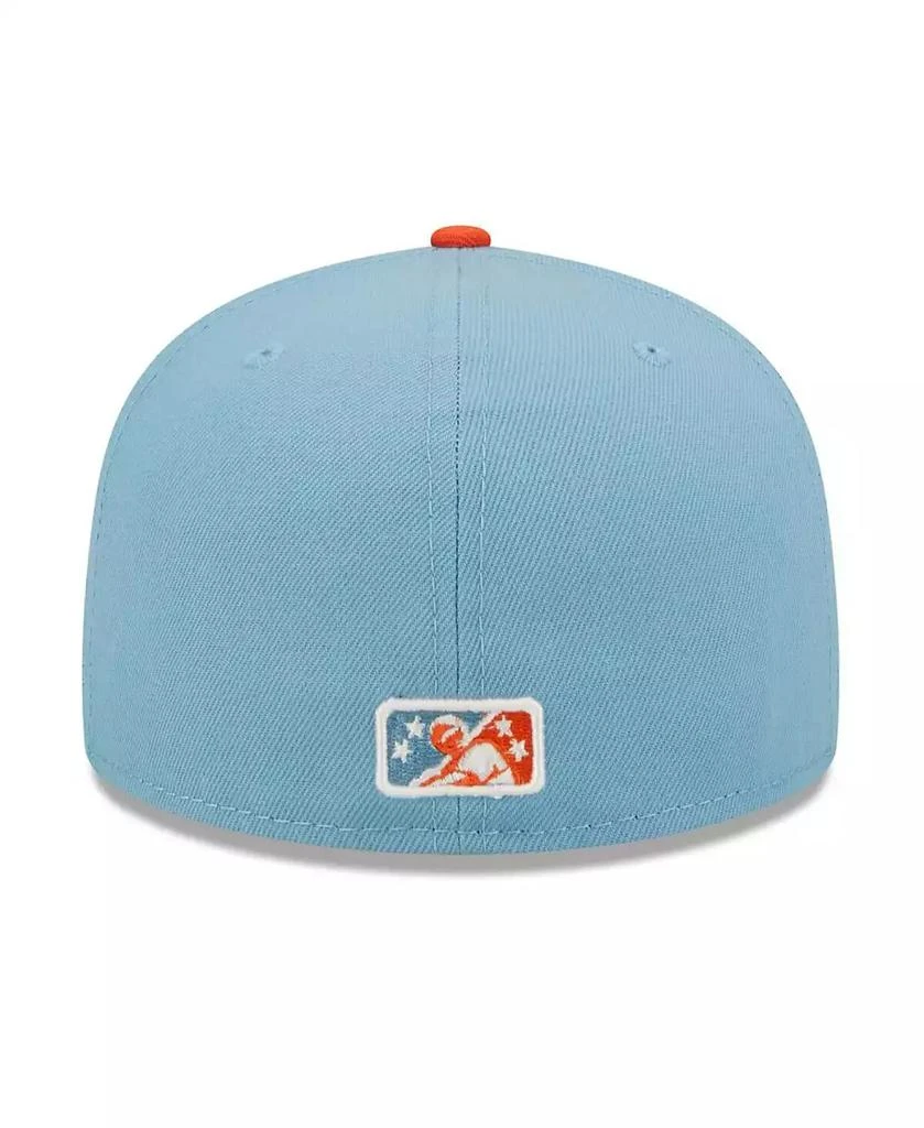 商品New Era|Men's Light Blue Montgomery Biscuits Montgomery Kimchi Theme Night 59FIFTY Fitted Hat,价格¥313,第2张图片详细描述
