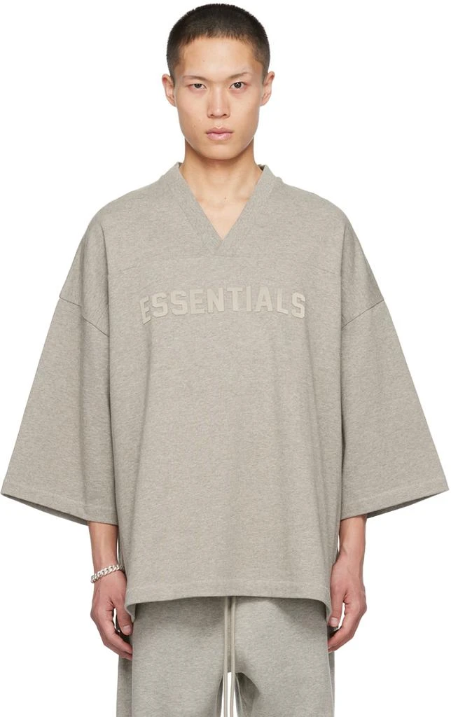 商品Essentials|Gray Football T-Shirt,价格¥553,第1张图片
