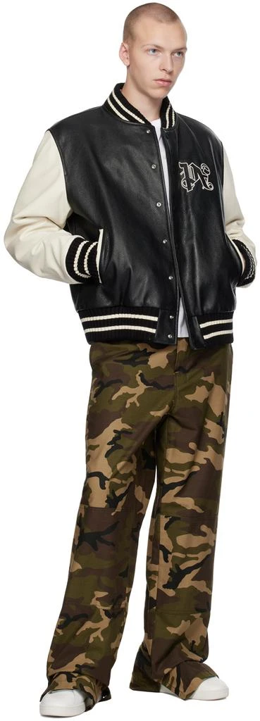 商品Palm Angels|黑色 Monogram 棒球夹克,价格¥7834,第4张图片详细描述