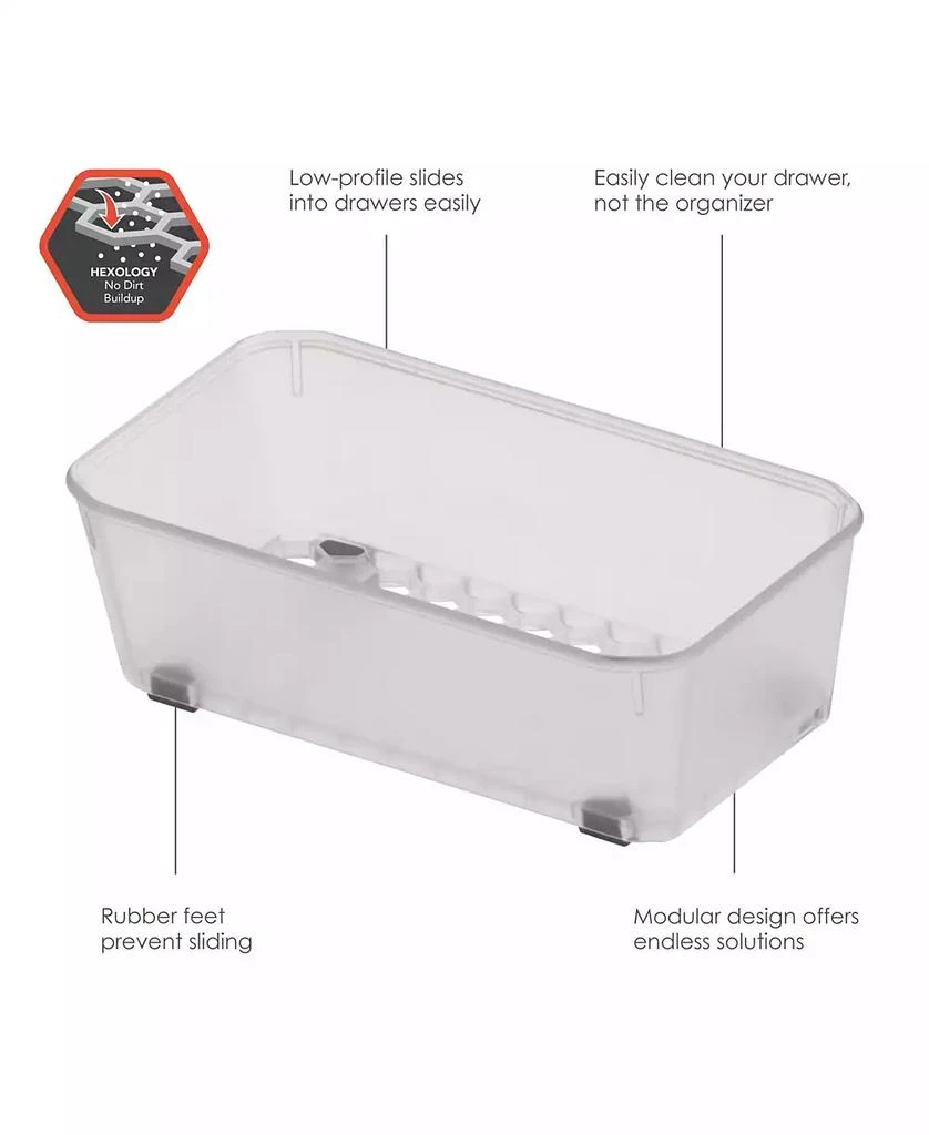 商品Spectrum|Diversified Hexa 3" x 6" x 2" In-Drawer Organizer,价格¥60,第3张图片详细描述