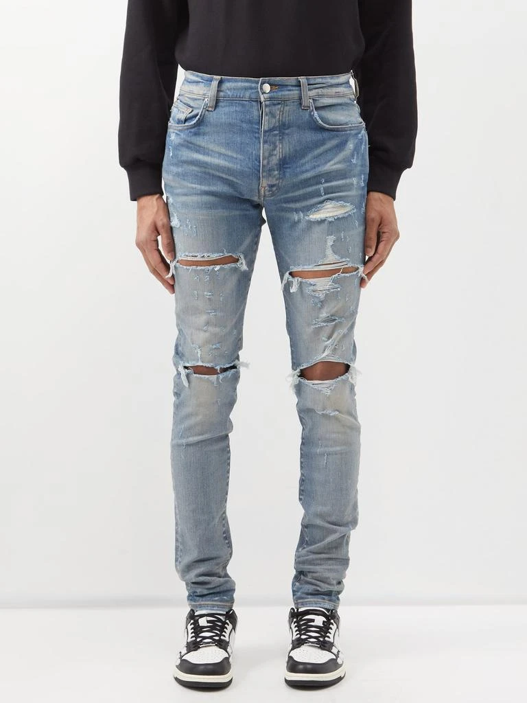 商品AMIRI|Distressed skinny-leg jeans,价格¥5014,第1张图片