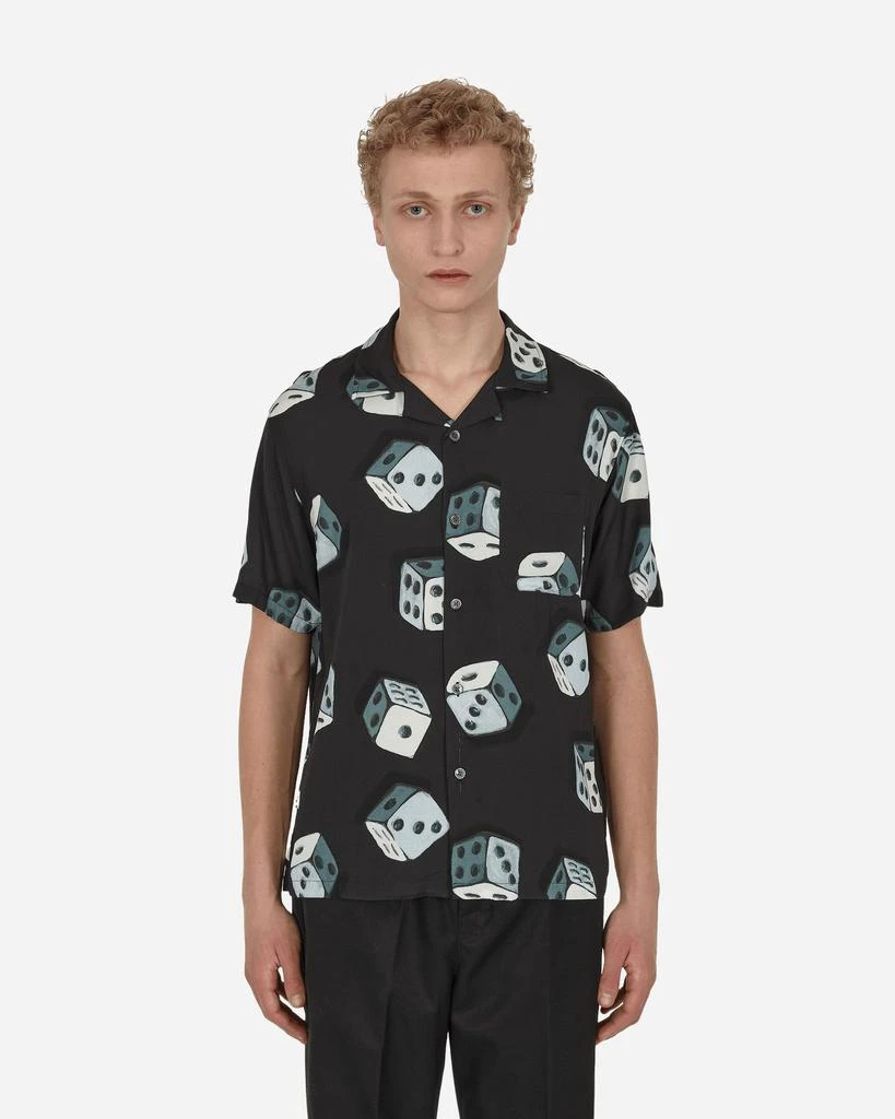 商品STUSSY|Dice Pattern Shirt Black,价格¥471,第1张图片