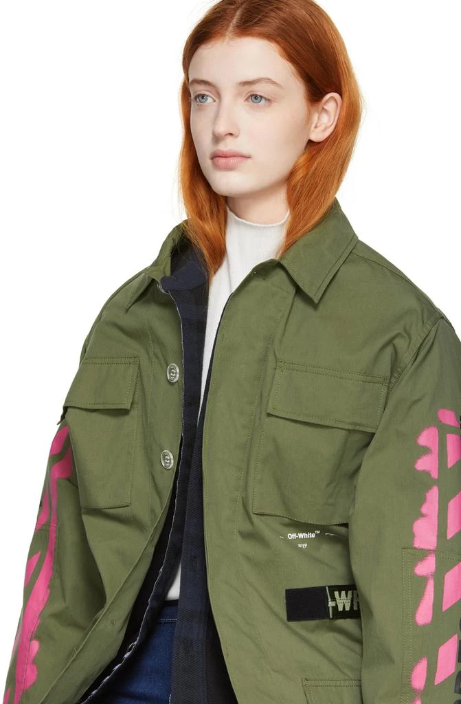 商品Off-White|Khaki Field Jacket,价格¥6066,第5张图片详细描述