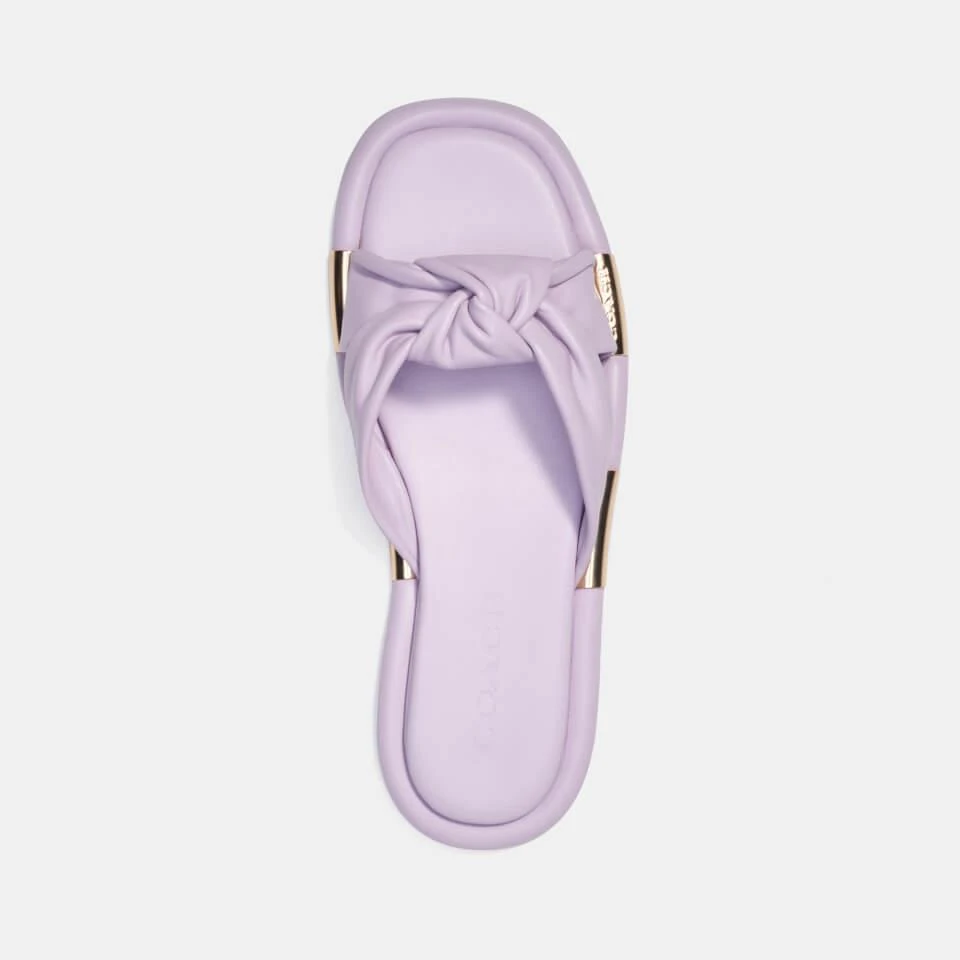 商品Coach|COACH WOMEN'S BROOKLYN LEATHER SANDALS - VIOLET,价格¥452,第3张图片详细描述