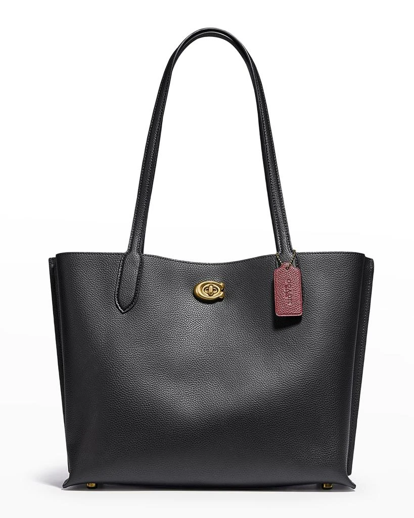商品Coach|Willow Pebbled Leather East-West Tote Bag,价格¥2938,第1张图片
