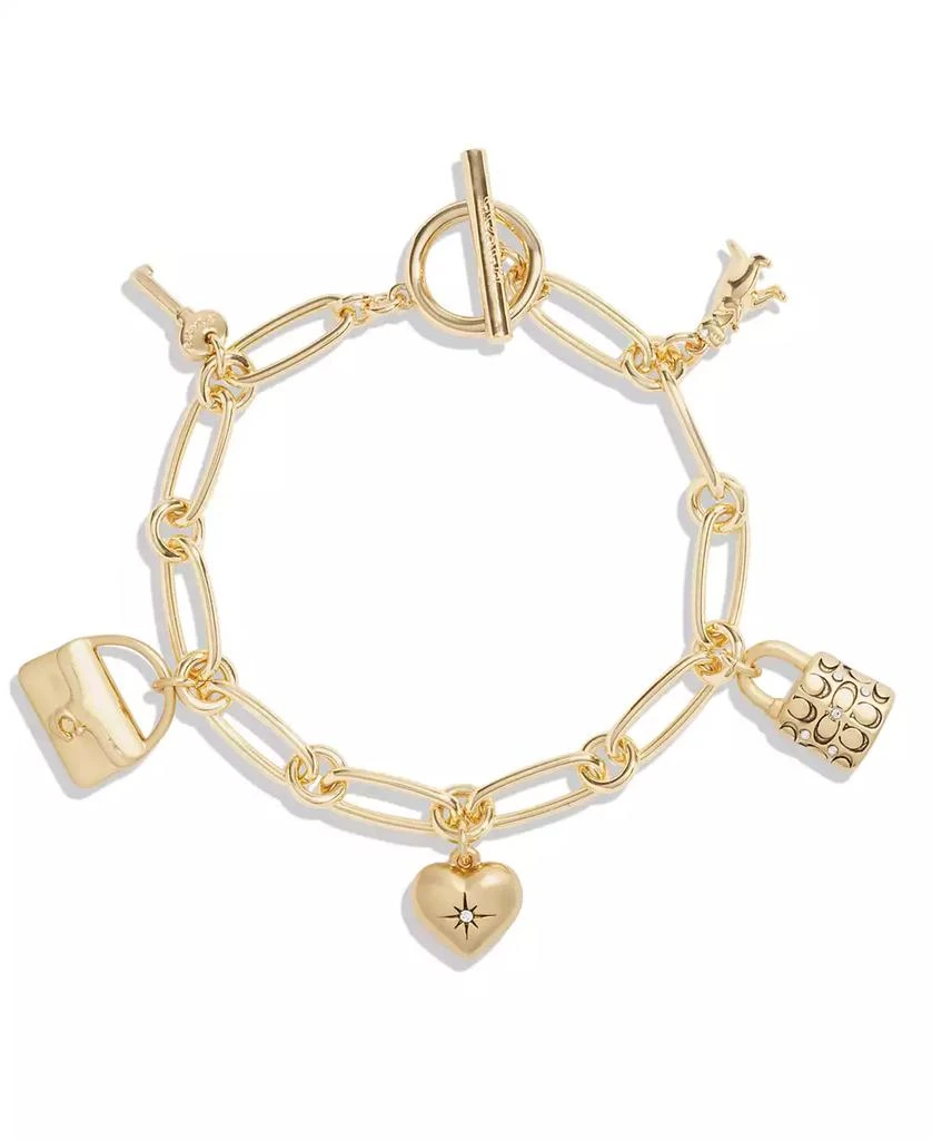 商品Coach|Faux Stone Iconic Charm Bracelet,价格¥1092,第2张图片详细描述