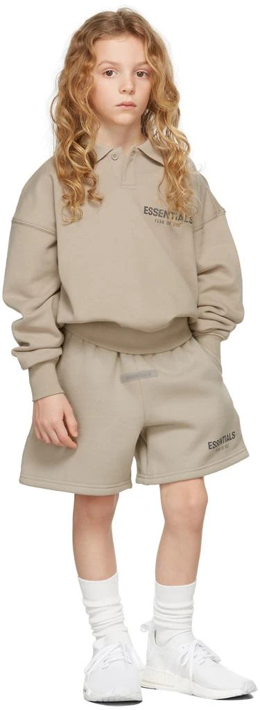 商品Essentials|Kids Tan Sweat Shorts,价格¥297,第1张图片