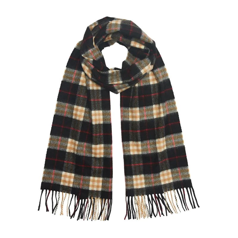 Burberry 博柏利 女士黑色羊绒围巾 4075255 商品
