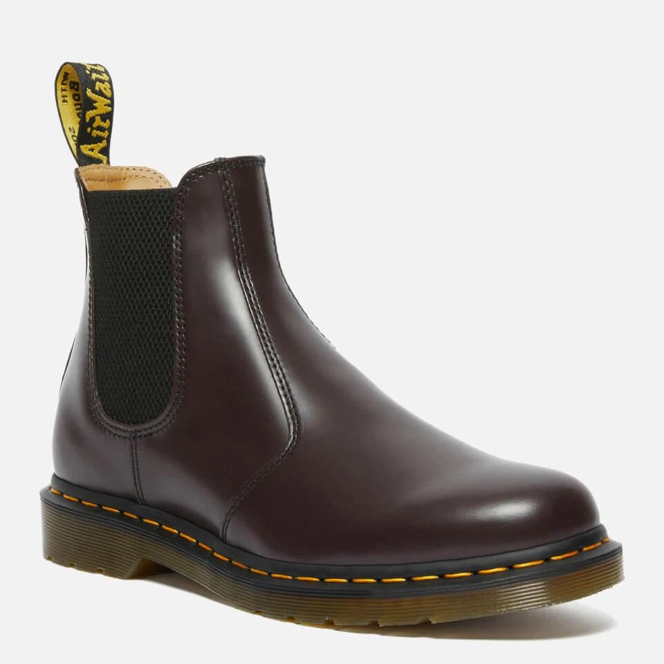 商品Dr. Martens|DR. MARTENS MEN'S 2976 SMOOTH LEATHER CHELSEA BOOTS - BURGUNDY,价格¥1107,第2张图片详细描述