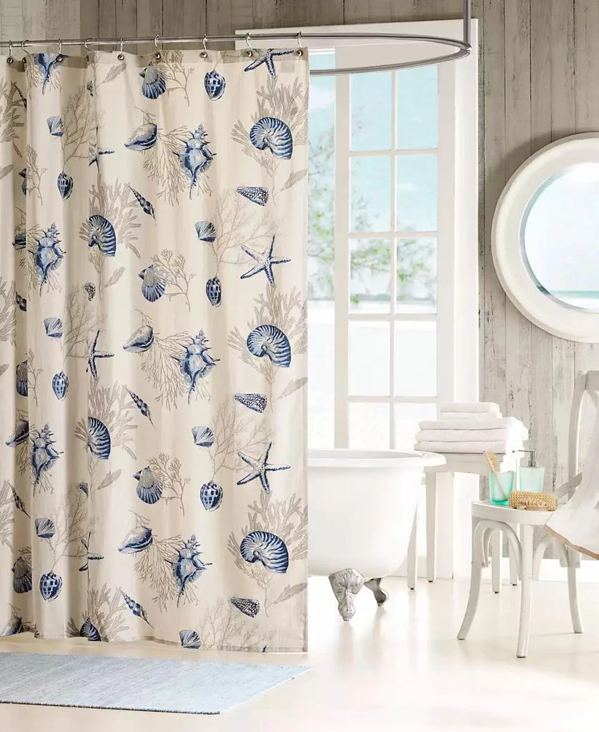 商品Madison Park|Bayside Seashell Shower Curtain, 72" x  72",价格¥286,第1张图片