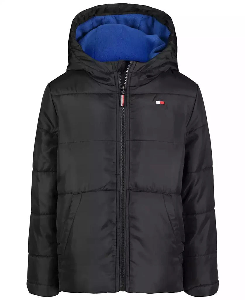 商品Tommy Hilfiger|Big Boys Hilfiger Sleeve Graphic Puffer Jacket,价格¥328,第1张图片