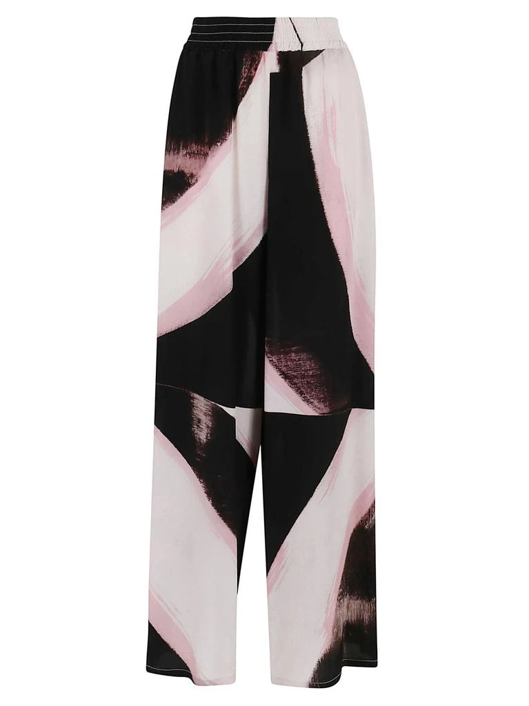 商品Alexander McQueen|Alexander McQueen Color-Block Wide Leg Pants,价格¥4863,第1张图片