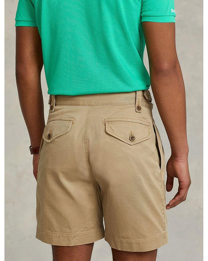 商品Ralph Lauren|7-Inch Relaxed Fit Pleated Twill Shorts,价格¥374,第5张图片详细描述