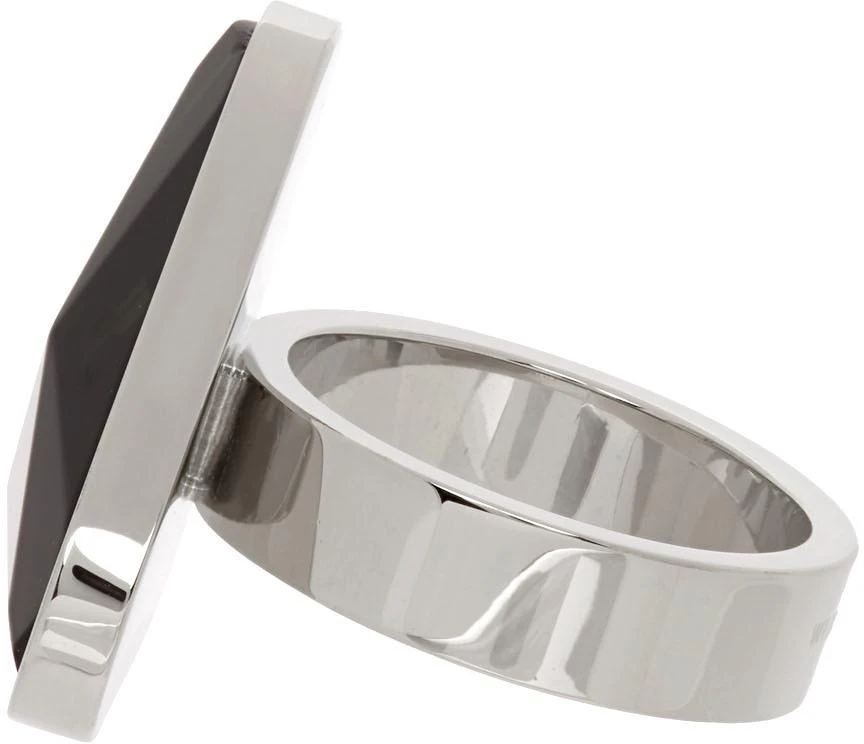 商品We11done|Black Crystal Triangle Cut Ring,价格¥449,第3张图片详细描述