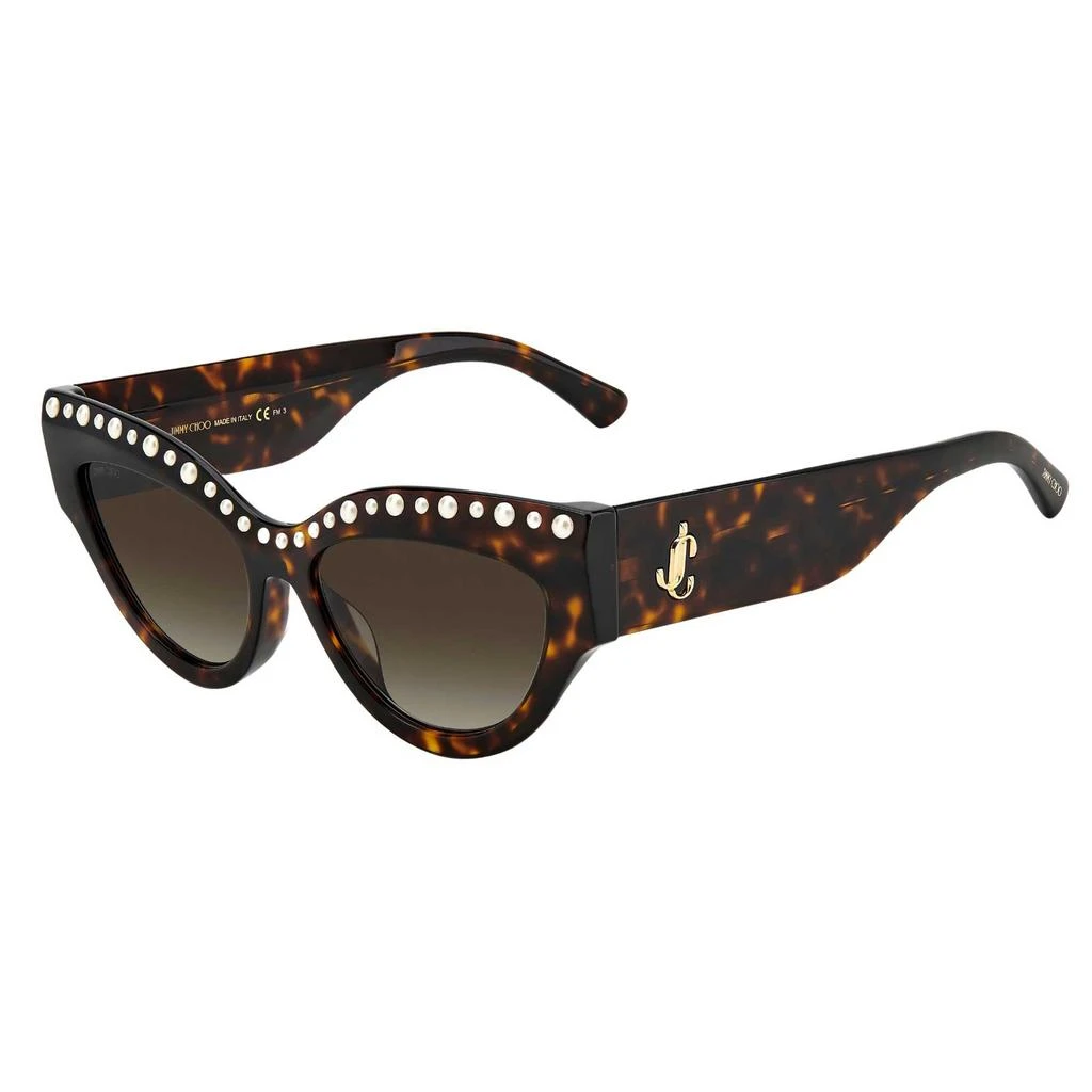 商品Jimmy Choo|Jimmy Choo Women's Sunglasses - Havana Acetate Cat Eye Full Rim | SONJA/G/S 0086 HA,价格¥649,第1张图片