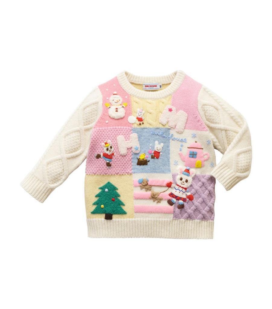 商品Miki House|Wool Sweater (2-7 Years),价格¥8328,第1张图片