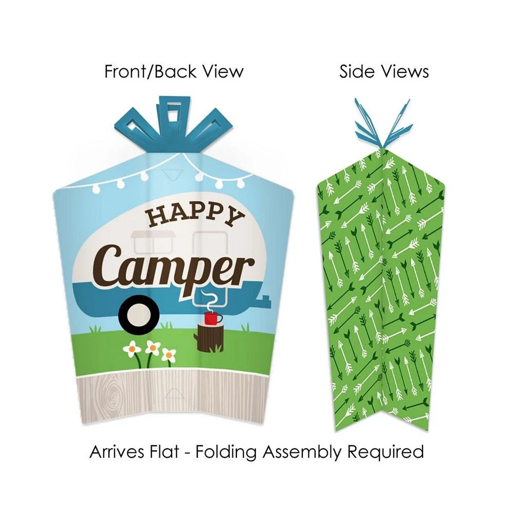 商品Big Dot of Happiness|Happy Camper - Table Decor - Camping Party Fold & Flare Centerpieces - 10 Ct,价格¥142,第2张图片详细描述