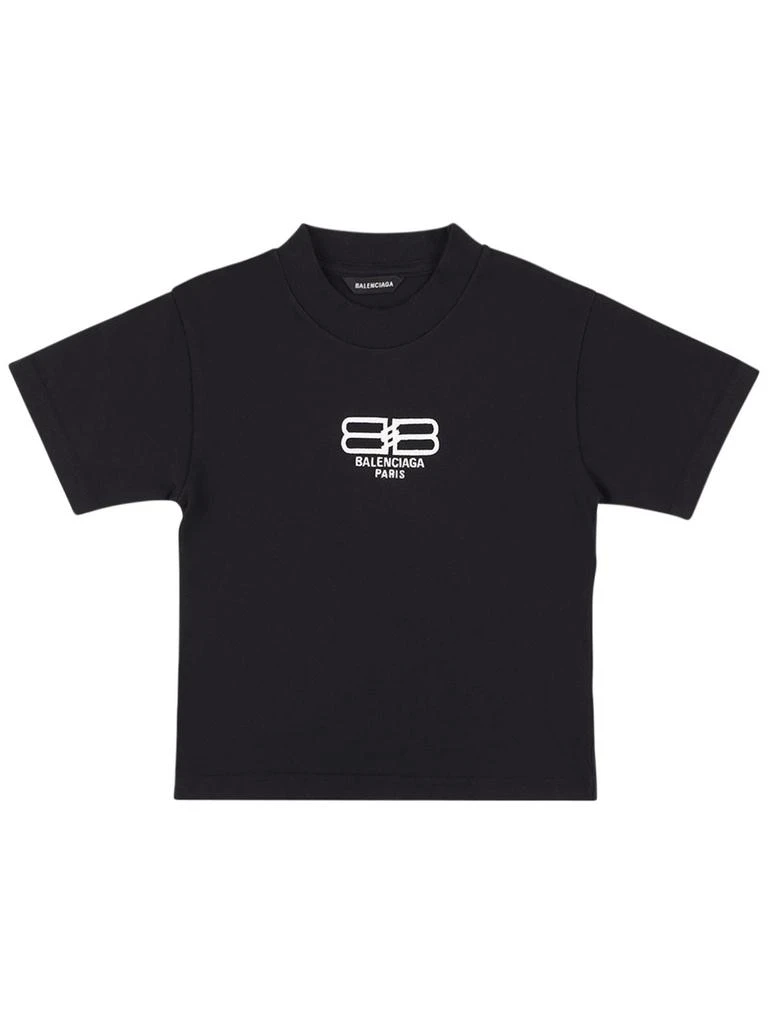 商品Balenciaga|Stonewashed Cotton Jersey S/s T-shirt,价格¥1875,第1张图片