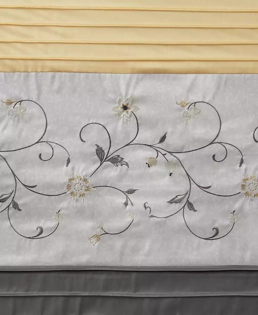 商品Madison Park|Serene Floral Embroidered Shower Curtain, 72" x  72",价格¥306,第2张图片详细描述