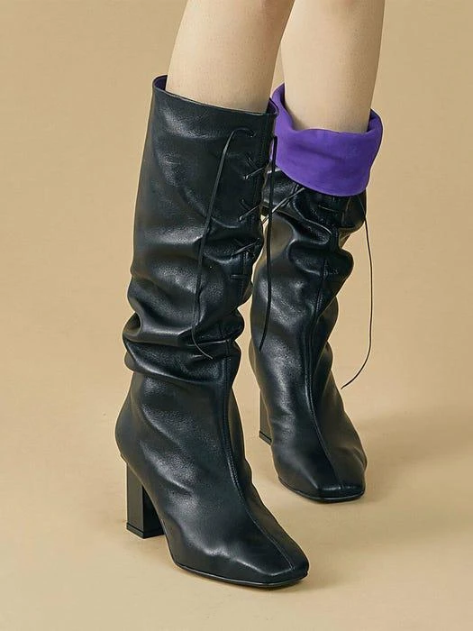 商品NUOSMIQ|Q1AW-B403 / LAVI slouch boots _ 2color,价格¥3467,第2张图片详细描述