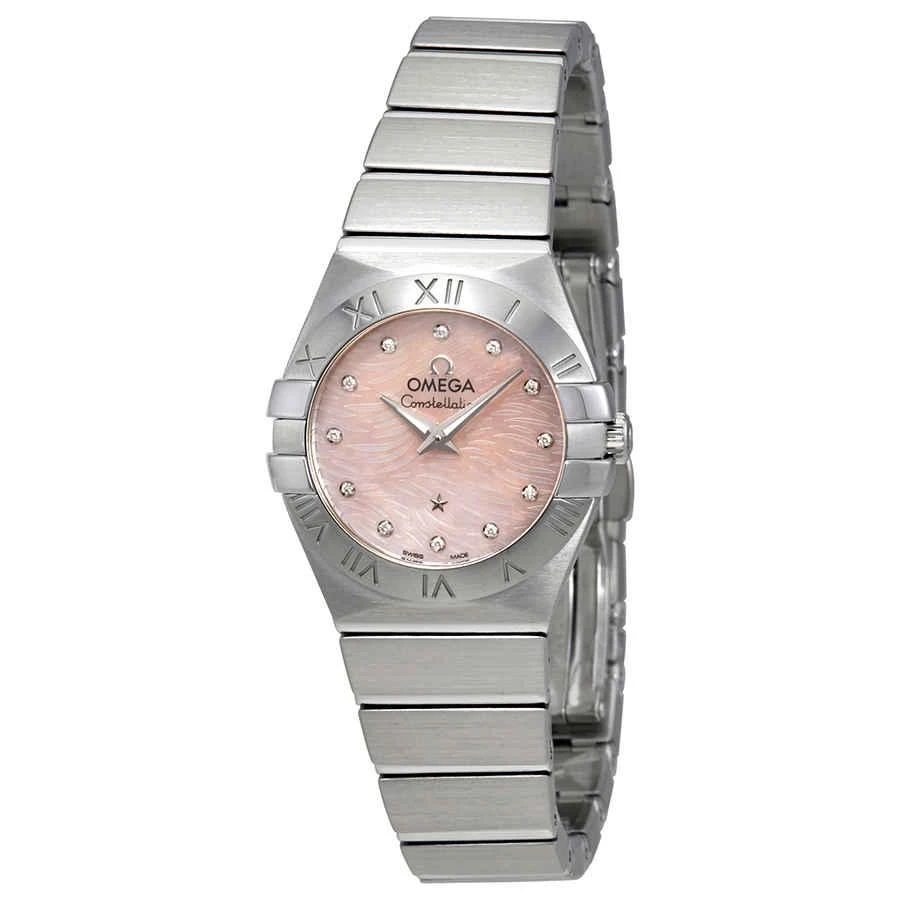 商品Omega|Constellation Pink Mother of Pearl Dial Ladies Watch 123.10.24.60.57.002,价格¥18829,第1张图片