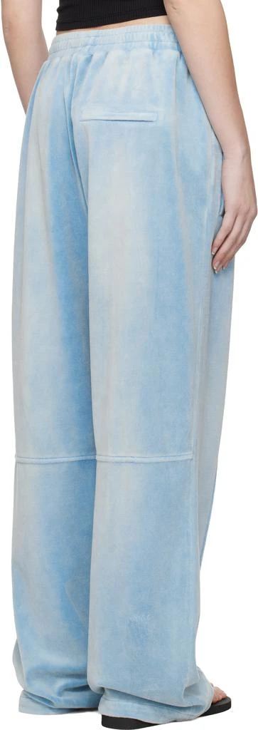 商品Alexander Wang|Blue Crushed Velour Lounge Pants,价格¥863,第3张图片详细描述