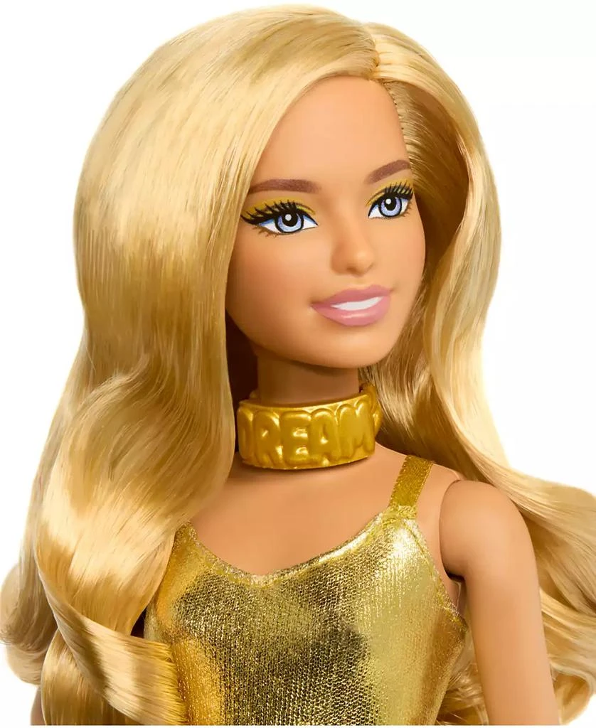 商品Barbie|Fashionistas 65th Anniversary Doll 222, Petite with Blonde Wavy Hair, Golden Jumpsuit,价格¥85,第3张图片详细描述