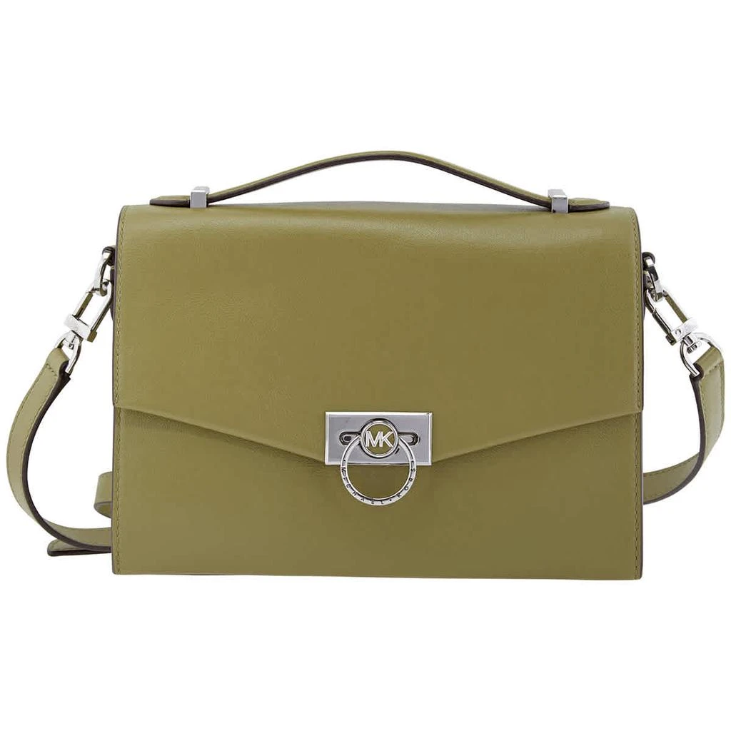 商品Michael Kors|Michael Kors Olive Green Ladies Hendrix Medium Leather Envelope Bag,价格¥1644,第1张图片