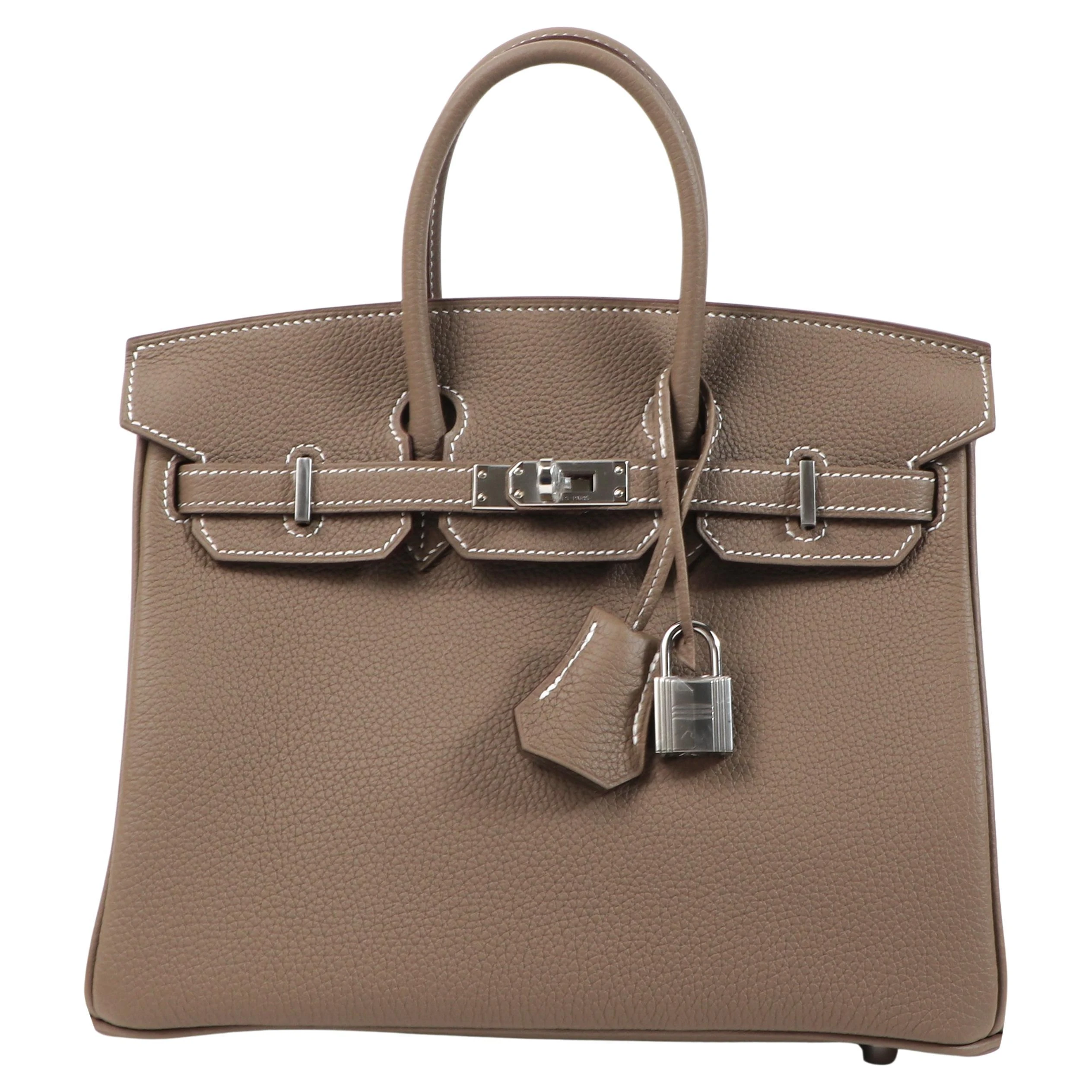 商品[国内直发] Hermes|HERMES 棕色女士手提包 BIRKIN25G-ETOUPE-GO,价格¥304722,第1张图片