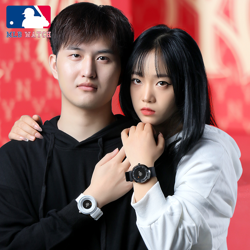 MLB美职棒NewYouk系列创意概念无指针情侣手表  虎年生肖款国潮风石英腕表商品第7张图片规格展示