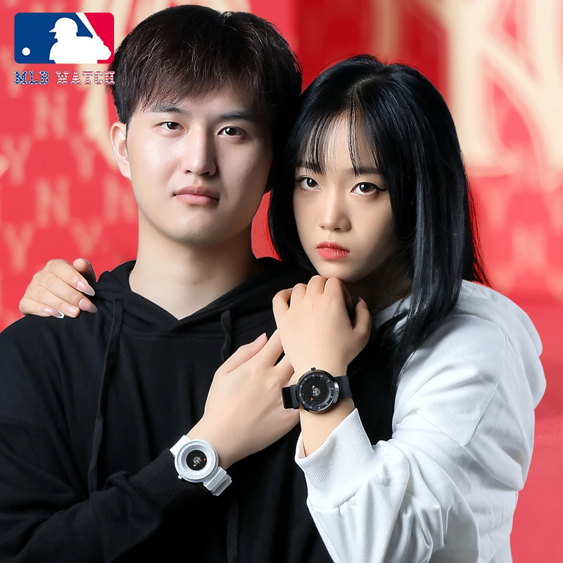 MLB美职棒NewYouk系列创意概念无指针情侣手表  虎年生肖款国潮风石英腕表 商品