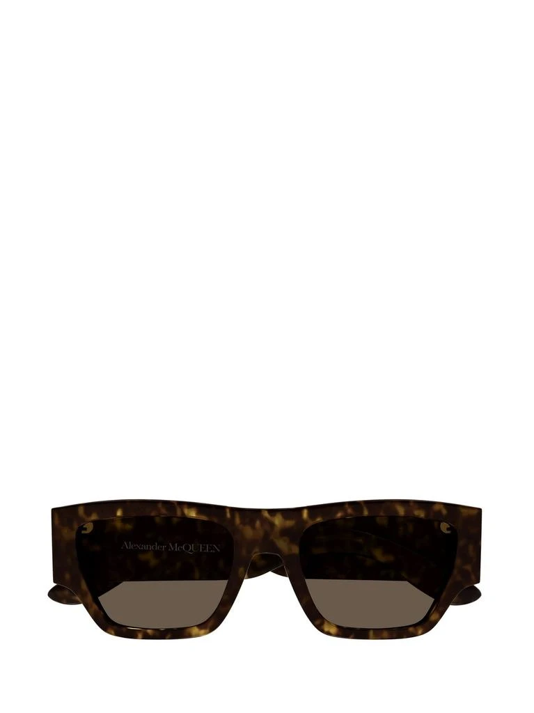 商品Alexander McQueen|Alexander McQueen Eyewear Rectangle Frame Sunglasses,价格¥2059,第1张图片