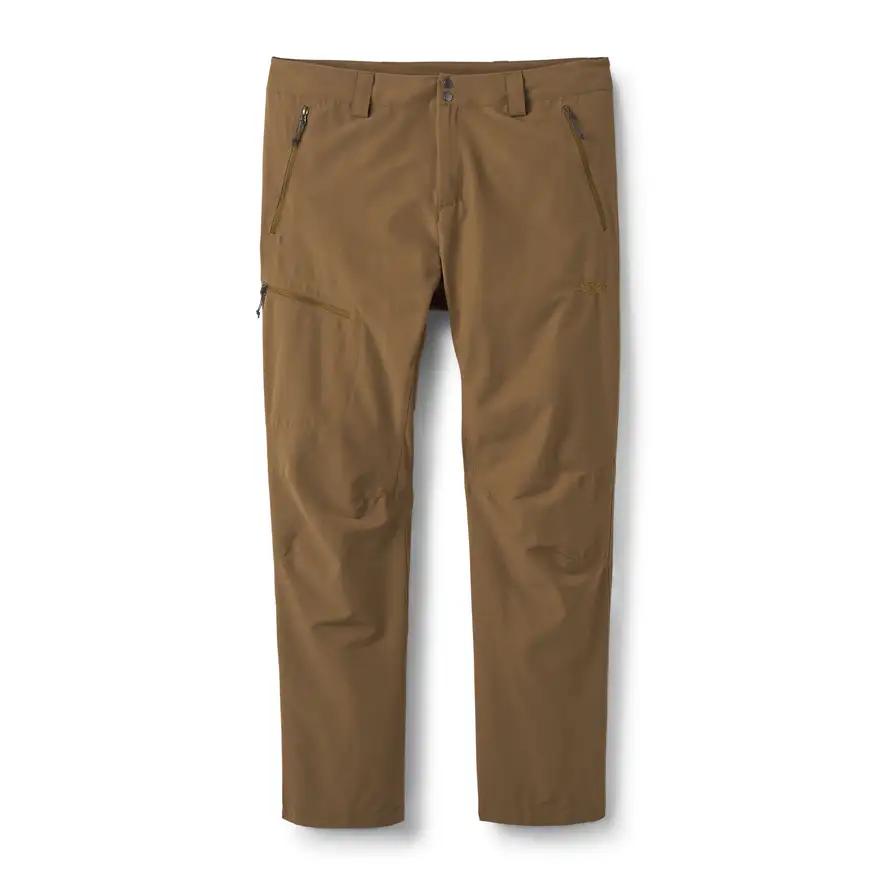 Shop Khaki Light Cotton Wool Viyella Cargo Pants on Sale at