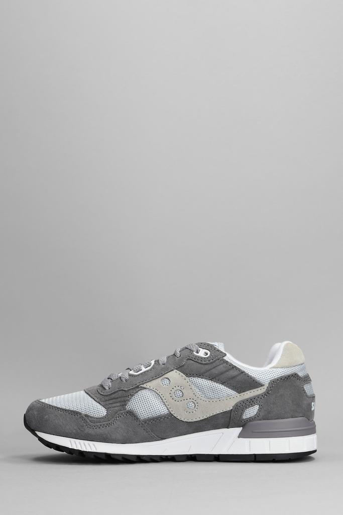 Saucony Shadow 5000 Sneakers In Grey Suede And Fabric商品第3张图片规格展示