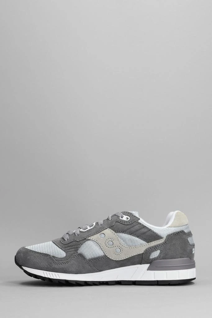 商品Saucony|Saucony Shadow 5000 Sneakers In Grey Suede And Fabric,价格¥941,第3张图片详细描述