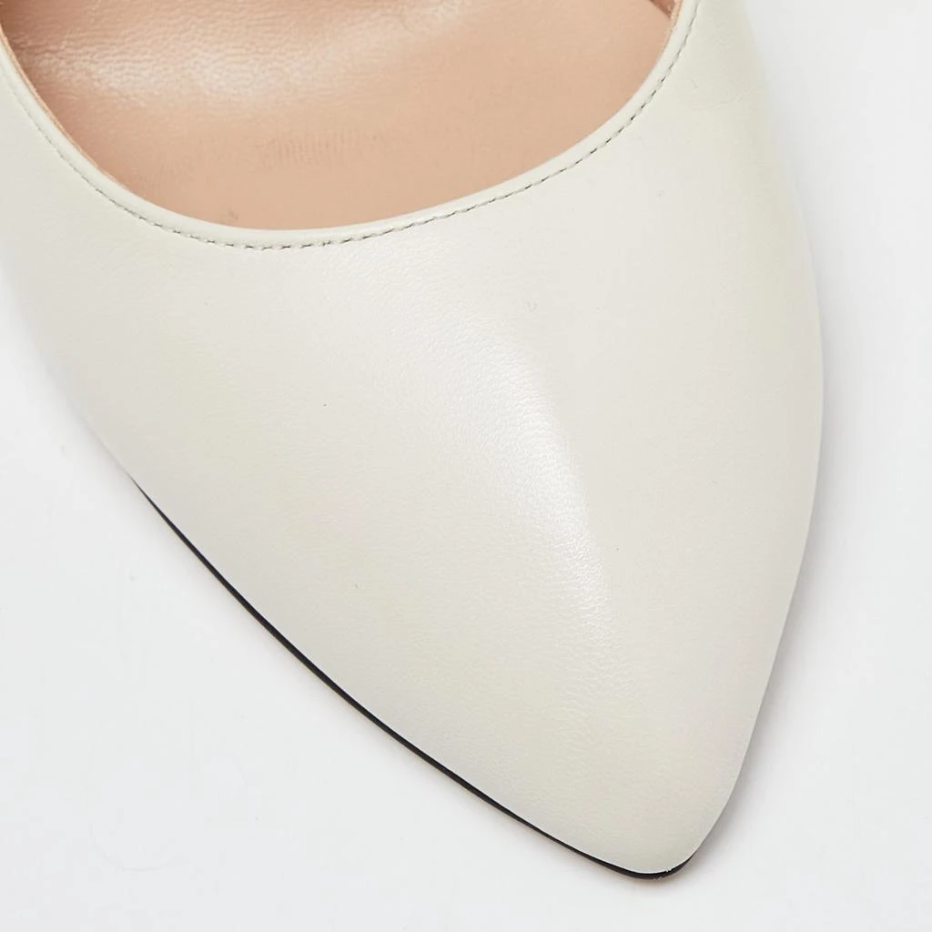 Gucci Cream Leather Sylvie Mary Jane Pumps Size 38.5 商品