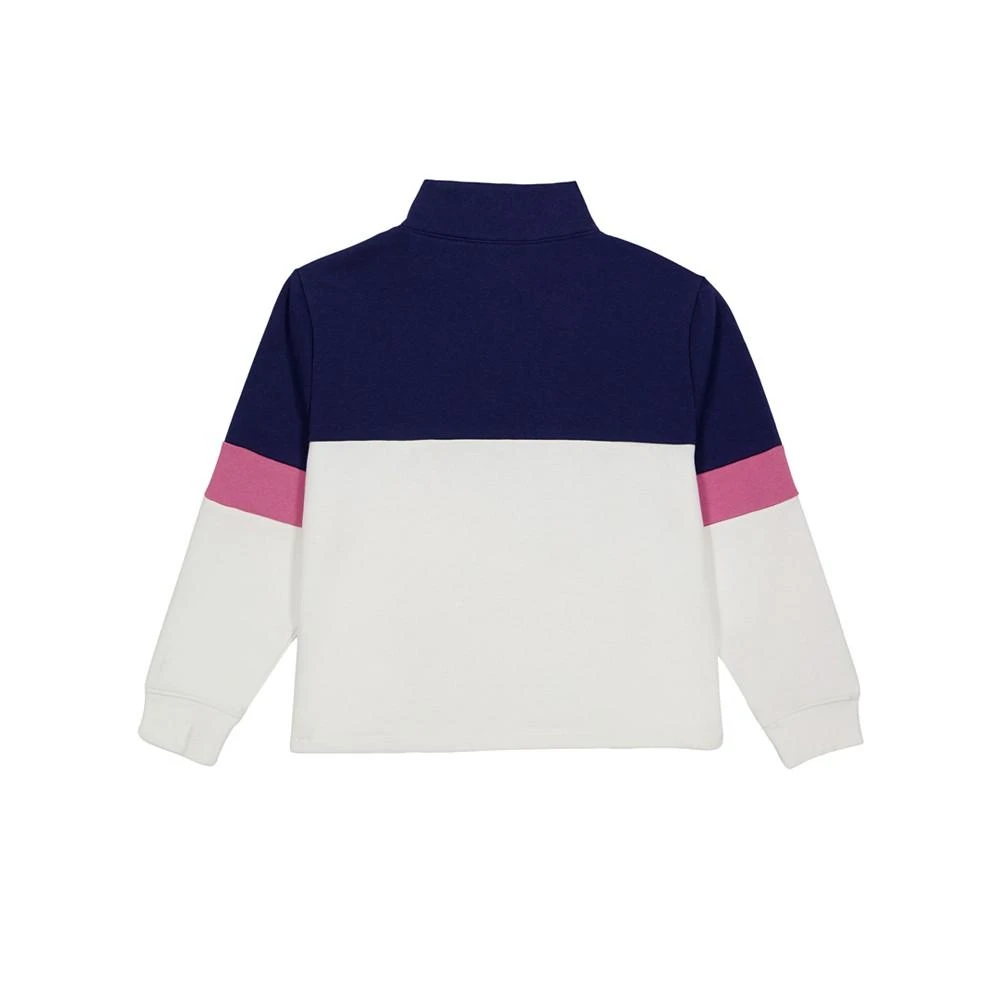 商品CHAMPION|Big Girls Powerblend Snap Front Crew Colorblocked Sweatshirt,价格¥133,第2张图片详细描述