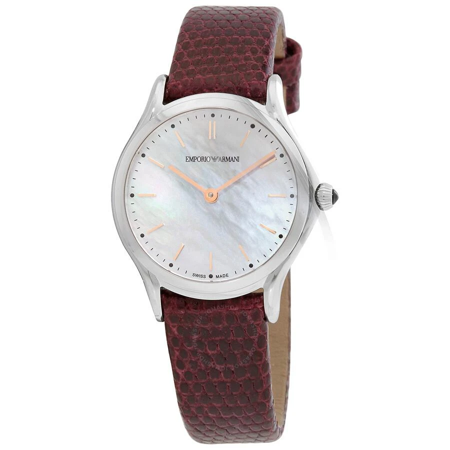 商品Emporio Armani|Emporio Armani Quartz White Mother of Pearl Dial Ladies Watch ARS7015,价格¥1110,第1张图片