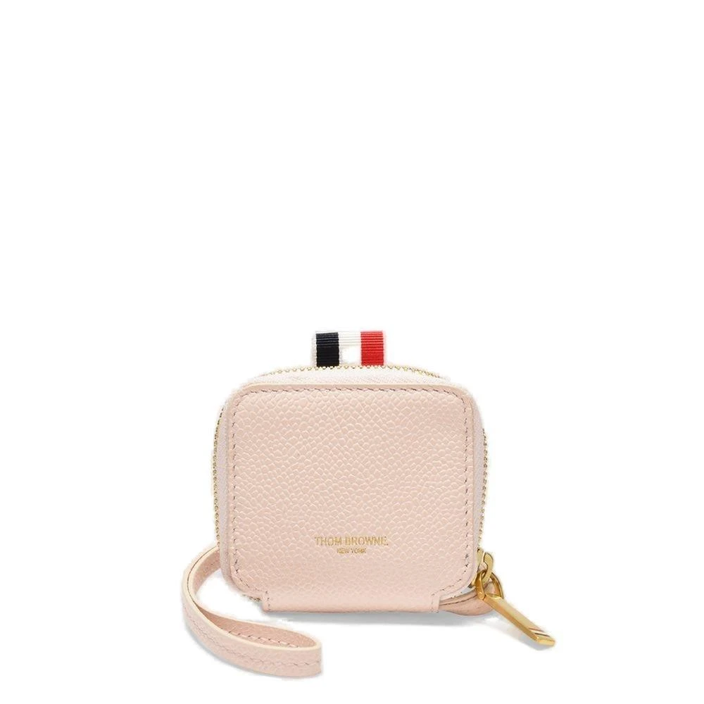 商品Thom Browne|Thom Browne 4-Bar Detailed Zippered Coin Purse,价格¥2491,第1张图片