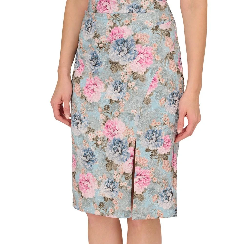 商品Adrianna Papell|Women's Sleeveless Floral Matelasse Dress,价格¥1415,第4张图片详细描述