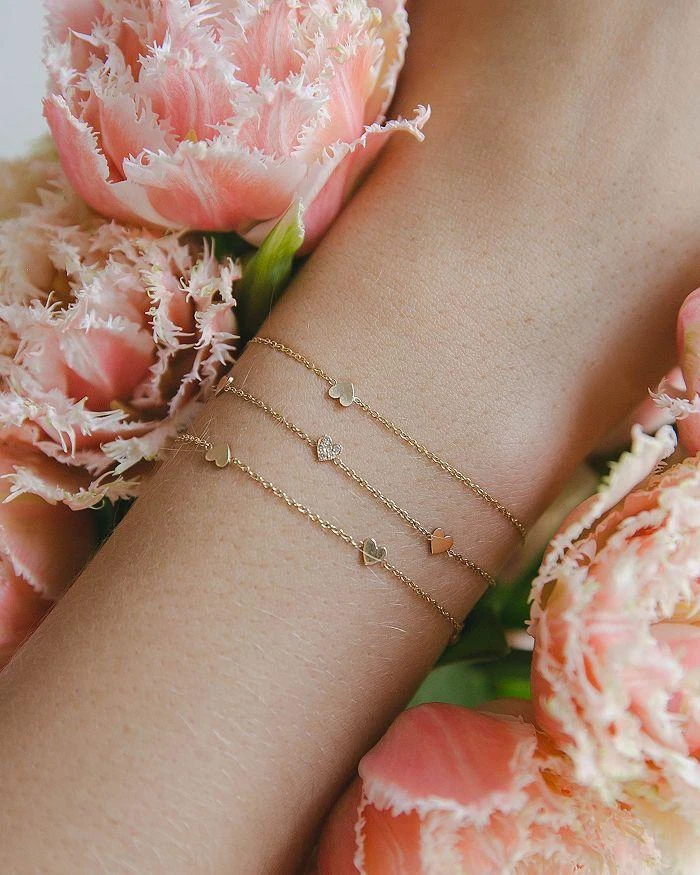 商品Zoe Chicco|14K Gold Itty Bitty Heart Bracelet,价格¥3695,第2张图片详细描述