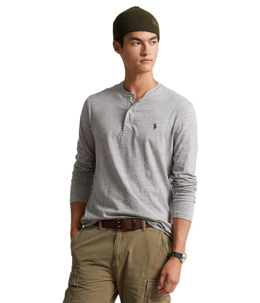 商品Ralph Lauren|Slub Jersey Henley Shirt,价格¥585,第1张图片详细描述